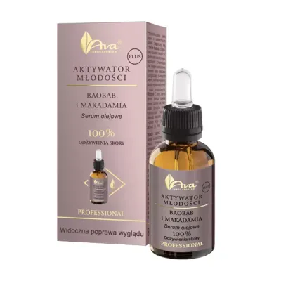 AVA AKTYWATOR MŁODOŚCI BAOBAB I MAKADAMIA SERUM DO TWARZY 30ML