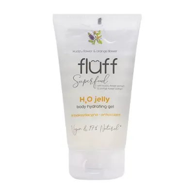 FLUFF SUPERFOOD H2O ANTYOKSYDACYJNA WODA ŻELOWA KWIAT KUDZU I POMARAŃCZY 150ML