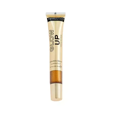 MAKEUP REVOLUTION GLOW UP LIQUID HIGHLIGHTER PŁYNNY ROZŚWIETLACZ DO TWARZY HEAVEN SENT 8ML