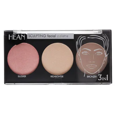 HEAN SCULPTING PALETA DO KONTUROWANIA TWARZY 3W1