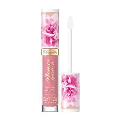 EVELINE FLOWER GARDEN BŁYSZCZYK DO UST 01 DELICATE ROSE 4,5ML