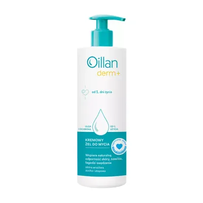 OILLAN DERM+ KREMOWY ŻEL DO MYCIA DO SKÓRY SUCHEJ I ATOPOWEJ 400ML