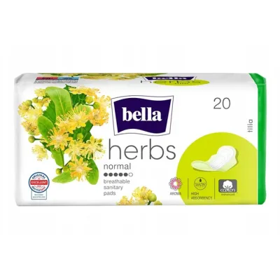 Bella Herbs podpaski higieniczne ze skrzydełkami Tilia 20 sztuk