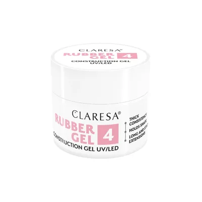 CLARESA RUBBER GEL ŻEL BUDUJĄCY UV/LED 4 12G