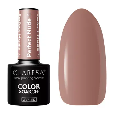 CLARESA SOAK OFF LAKIER HYBRYDOWY PERFECT NUDE 4 5G