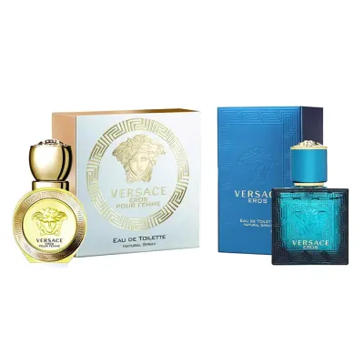 VERSACE EROS POUR FEMME WODA TOALETOWA SPRAY 30ML + VERSACE EROS WODA TOALETOWA SPRAY 30ML