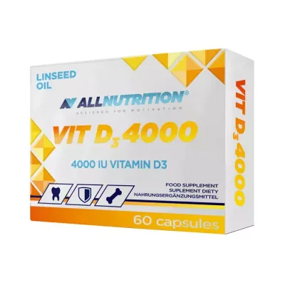 ALLNUTRITION VIT D3 4000 SUPLEMENT DIETY 60 KAPSUŁEK