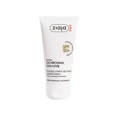 ZIAJA MED TONUJĄCY KREM ODCIEŃ JASNY SPF50+ 50ML