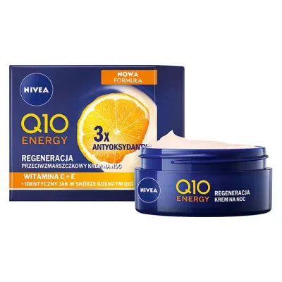 NIVEA Q10 ENERGY REGENERACJA PRZECIWZMARSZCZKOWY KREM NA NOC 50ML