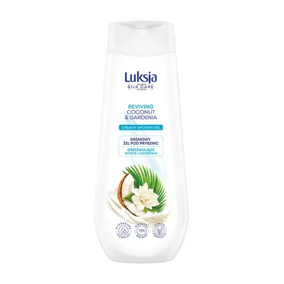 LUKSJA SILK CARE KREMOWY ŻEL POD PRYSZNIC KOKOS I GARDENIA 500ML