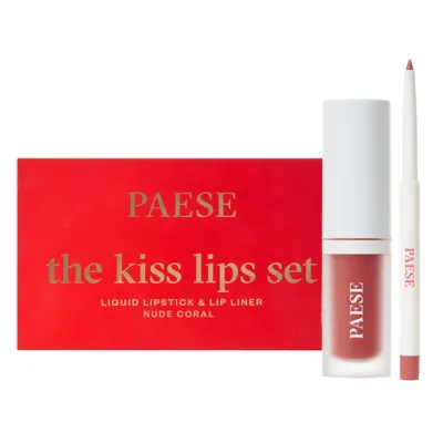 Paese The Kiss Lips Set zestaw konturówka i matowa pomadka do ust 02 Nude Coral