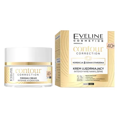 EVELINE CONTOUR CORRECTION INTENSYWNIE NAWILŻAJĄCY KREM UJĘDRNIAJĄCY 40+ 50ML