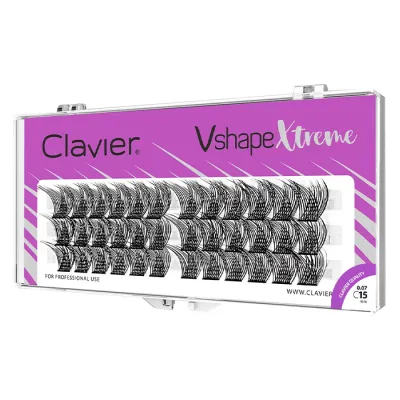 Clavier Vshape Xtreme kępki rzęs skręt C 15mm