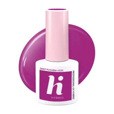 HI HYBRID LAKIER HYBRYDOWY #220 DEEP FUCHSIA 5ML