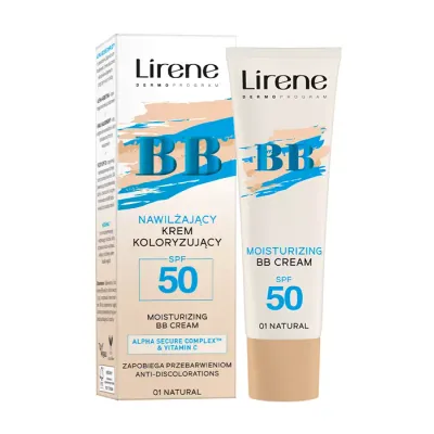 LIRENE NAWILŻAJĄCY KREM KOLORYZUJĄCY BB SPF50 01 NATURAL 30ML