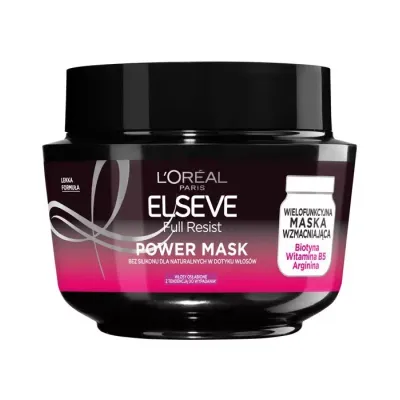 LOREAL ELSEVE FULL RESIST POWER MASK WIELOFUNKCYJNA MASKA WZMACNIAJĄCA 300ML