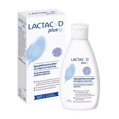 LACTACYD PLUS PŁYN GINEKOLOGICZNY DO HIGIENY INTYMNEJ 200ML