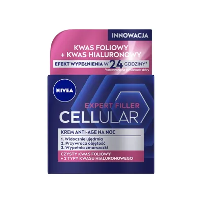 NIVEA CELLULAR EXPERT FILLER KREM ANTI-AGE NA NOC 50ML