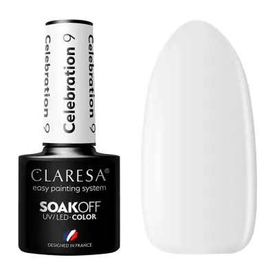 CLARESA SOAK OFF LAKIER HYBRYDOWY CELEBRATION 9 5G