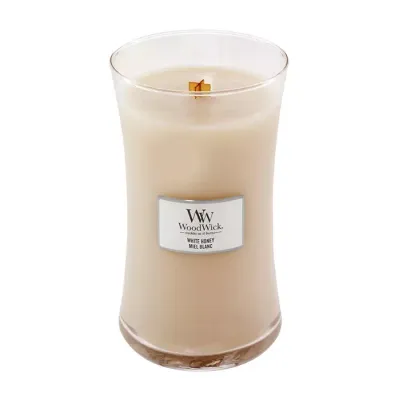 WOODWICK LARGE JAR CANDLE ŚWIECA ZAPACHOWA WHITE HONEY 610G