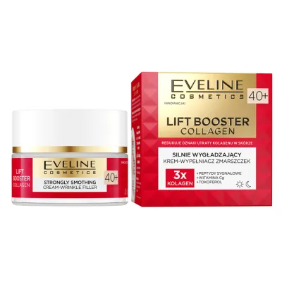 EVELINE LIFT BOOSTER COLLAGEN SILNIE WYGŁADZAJĄCY KREM-WYPEŁNIACZ ZMARSZCZEK 40+ 50ML