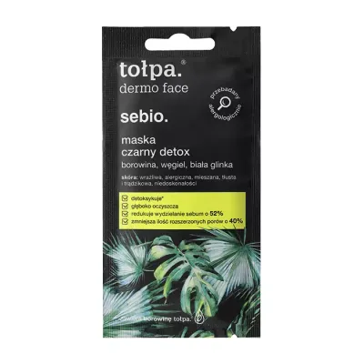 TOŁPA DERMO FACE SEBIO MASKA CZARNY DETOX 8ML