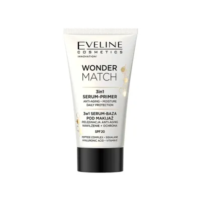 EVELINE WONDER MATCH 3W1 SERUM-BAZA POD MAKIJAŻ SPF20 30ML