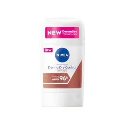 NIVEA DERMA DRY CONTROL MAXIMUM ANTYPERSPIRANT W SZTYFCIE DLA KOBIET 50ML