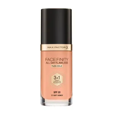 MAX FACTOR FACEFINITY ALL DAY FLAWLESS PODKŁAD 3W1 77 SOFT HONEY 30ML