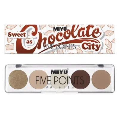 MIYO FIVE POINTS COLOR BOX EDITION PALETA CIENI 22 SWEET AS CHOCOLATE CITY 6,5G