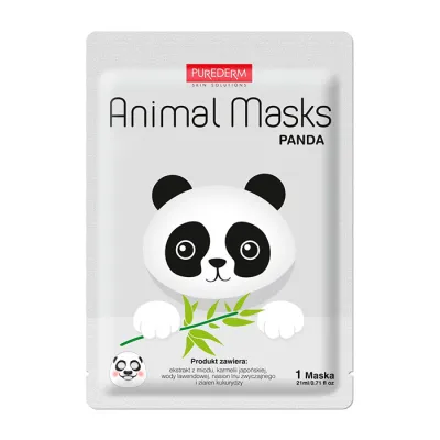 PUREDERM ANIMAL ŁAGODZĄCA MASECZKA W PŁACHCIE PANDA