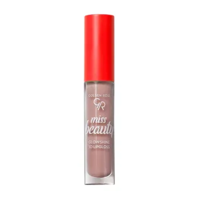 GOLDEN ROSE MISS BEAUTY GLOW SHINE 3D BŁYSZCZYK DO UST 01 NUDE CHIC 4,5ML