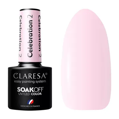 CLARESA SOAK OFF LAKIER HYBRYDOWY CELEBRATION 2 5G