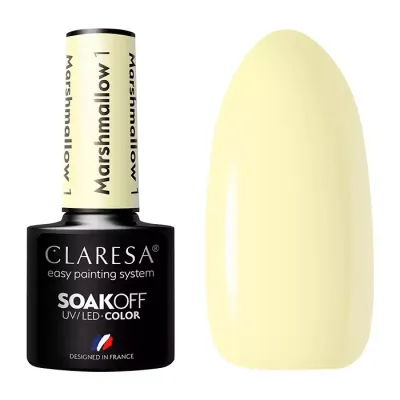 CLARESA SOAK OFF LAKIER HYBRYDOWY MARSHMALLOW 1 5ML