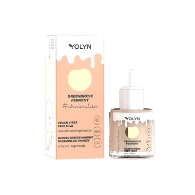 YOLYN GREENBIOTIC FERMENT BARDZO BRZOSKWINIOWE MLECZKO DO TWARZY 20ML