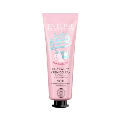 EVELINE HOLO HAND PINK UNICORN KREM DO RĄK Z RÓŻOWYM HOLO-PYŁKIEM 50ML