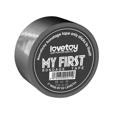 LOVETOY MY FIRST BONDAGE TAPE TAŚMA DO BDSM SREBRNA