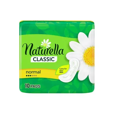 NATURELLA CLASSIC NORMAL PODPASKI HIGIENICZNE BEZ SKRZYDEŁEK 10 SZTUK