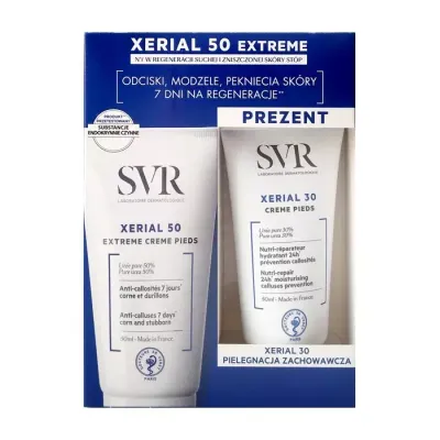 SVR XERIAL ODŻYWCZY KREM DO STÓP 50ML + KREM NA ZROGOWACENIA 50ML