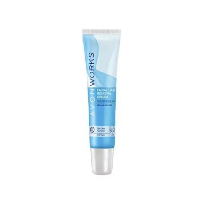 AVON WORKS FACIAL HAIR REMOVAL CREAM KREM DO DEPILACJI SKÓRY WRAŻLIWEJ 15ML