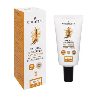 ORIENTANA NATURAL SUNSCREEN OCHRONNY KREM DO TWARZY Z PIGMENTEM SPF50+ 50ML