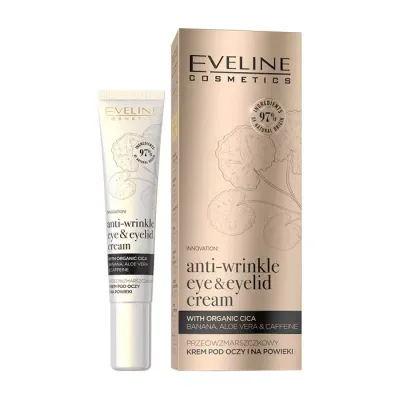 EVELINE ORGANIC GOLD ANTI-WRINKLE EYE EYELID CREAM PRZECIWZMARSZCZKOWY KREM POD OCZY 20ML