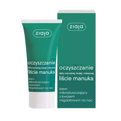 ZIAJA OCZYSZCZANIE LIŚCIE MANUKA KREM MIKROZŁUSZCZAJĄCY 50ML