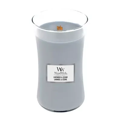 WOODWICK LARGE JAR CANDLE ŚWIECA ZAPACHOWA LAVENDER & CEDAR 610G