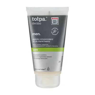 TOŁPA DERMO MEN PURE GŁĘBOKO OCZYSZCZAJĄCY ŻEL DO MYCIA TWARZY 150ML