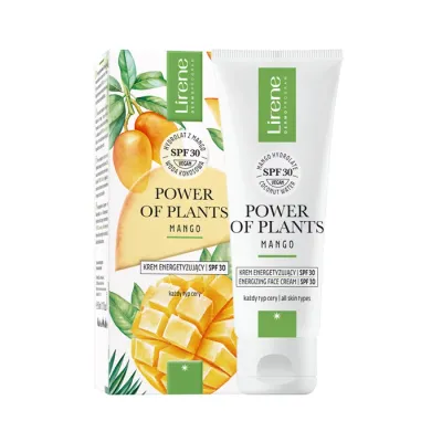 LIRENE POWER OF PLANTS MANGO KREM ENERGETYZUJĄCY SPF30 50ML