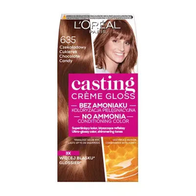 LOREAL CASTING CREME GLOSS FARBA DO WŁOSÓW 635 CUKIEREK