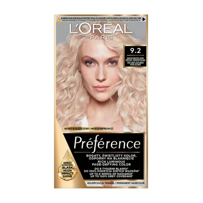 LOREAL PREFERENCE FARBA DO WŁOSÓW 9.2