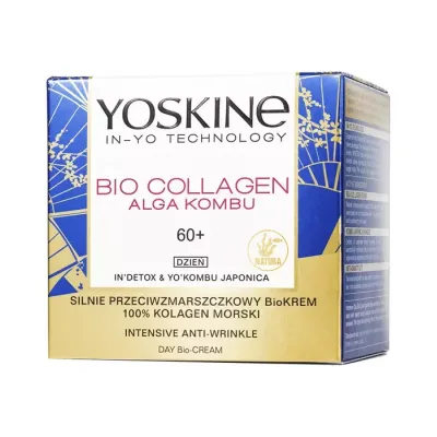 YOSKINE BIO COLLAGEN ALGA KOMBU SILNIE PRZECIWZMARSZCZKOWY BIOKREM NA DZIEŃ 60+ 50ML