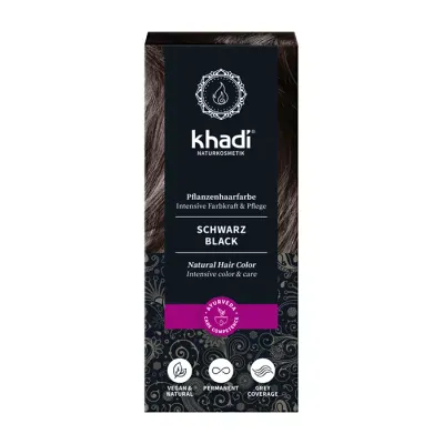 KHADI NATURAL HAIR COLOR HENNA DO FARBOWANIA WŁOSÓW BLACK